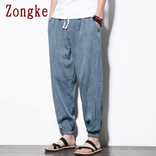 men's pants zongke 2021 solid linen casual men trousers joggers sweatpants hip hop streetwear male plus size m-5xl, Black
men's pants zongke 2021 solid linen casual men trousers joggers sweatpants hip hop streetwear male plus size m-5xl, Black