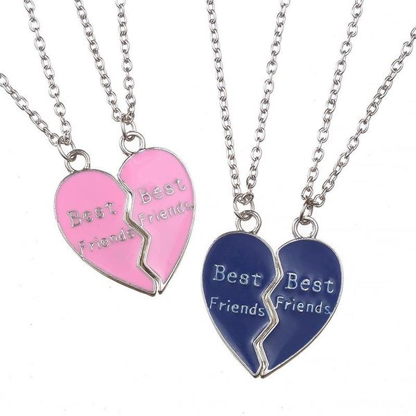 pendant necklaces 1sets fashion pink bule friendly allloy heart women boys necklace gift chain, Silver
pendant necklaces 1sets fashion pink bule friendly allloy heart women boys necklace gift chain, Silver