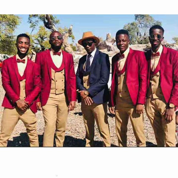 men's suits & blazers designs high-end wedding men suit 3 piece burgundy man groom tuxedo jacket double breasted ves f8ek, White;black
men's suits & blazers designs high-end wedding men suit 3 piece burgundy man groom tuxedo jacket double breasted ves f8ek, White;black