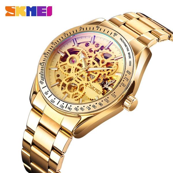 wristwatches skmei mechanical watch men's automatic watches for men skeleton hollow quartz waterproof relogio masculino 9194, Slivery;brown
wristwatches skmei mechanical watch men's automatic watches for men skeleton hollow quartz waterproof relogio masculino 9194, Slivery;brown