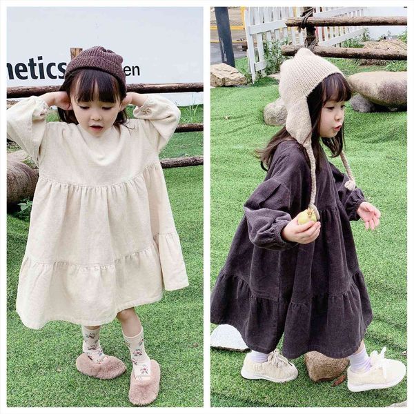 spring girls elegant corduroy princess girl dress children korean style long sleeved clothing fashion, 9316, Red;yellow
spring girls elegant corduroy princess girl dress children korean style long sleeved clothing fashion, 9316, Red;yellow