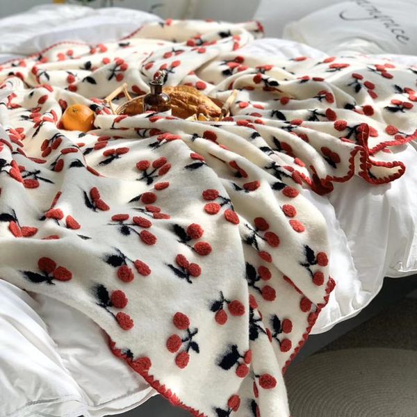 blankets cashmere blanket christmas red cherry/strawberry arm knitting for baby kids traveling soft light portable
blankets cashmere blanket christmas red cherry/strawberry arm knitting for baby kids traveling soft light portable