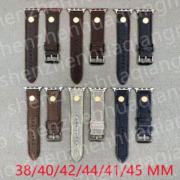 

gift designer watchbands watch strap band 42mm 38mm 40mm 44mm 41mm 45mm iwatch 1 2 3 4 5 6 se 7 bands leather belt bracelet fashion wristban
