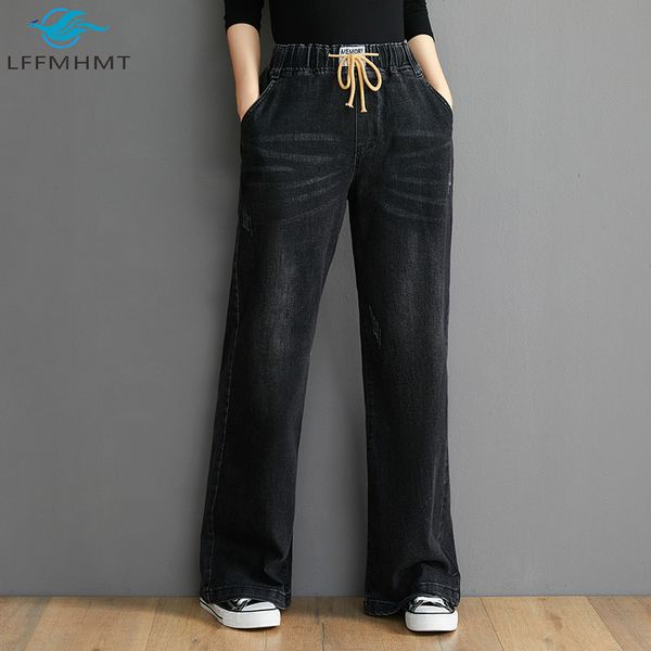 oys 202 elastic high waist women denim pants office lady korean simple casual loose jeans female solid color vintage trousers, Blue
oys 202 elastic high waist women denim pants office lady korean simple casual loose jeans female solid color vintage trousers, Blue