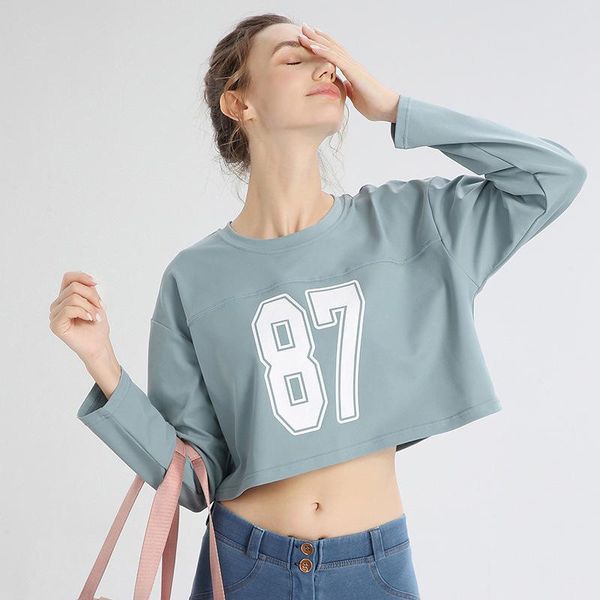 yoga outfits korean version of loose long-sleeved sports and fitness apparel female fashion printed t-shirt running wearing, White;red
yoga outfits korean version of loose long-sleeved sports and fitness apparel female fashion printed t-shirt running wearing, White;red