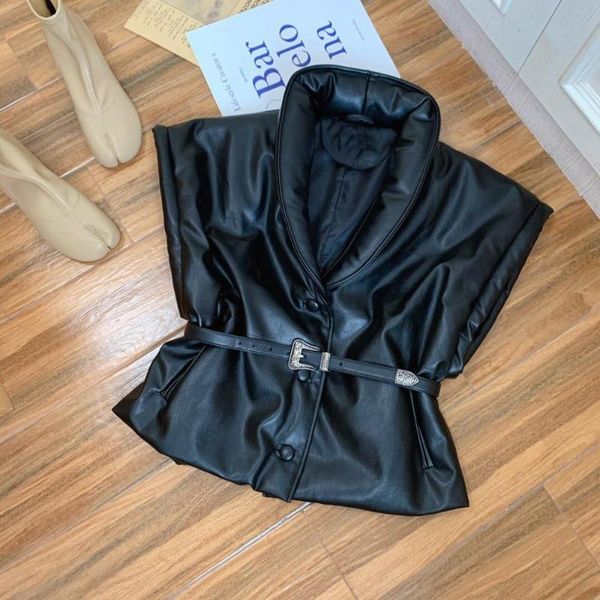 women's vests 2021fw autumn winner women pu leather padded cotton vest female luxury casual coat ddxgz2 11.23, Black;white
women's vests 2021fw autumn winner women pu leather padded cotton vest female luxury casual coat ddxgz2 11.23, Black;white