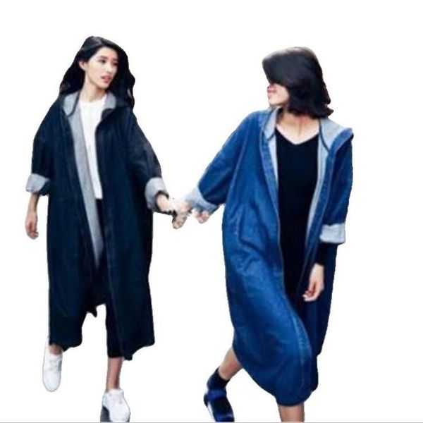 women's trench coats autumn/winter korean version 2021 european and american style casual loose over the knee coat hooded cowboy windbr, Tan;black
women's trench coats autumn/winter korean version 2021 european and american style casual loose over the knee coat hooded cowboy windbr, Tan;black