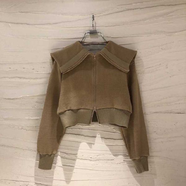vintage plus size khaki turn down collar jacket women double zipper autumn black coat short casual retro clothes 210610, Black;brown
vintage plus size khaki turn down collar jacket women double zipper autumn black coat short casual retro clothes 210610, Black;brown