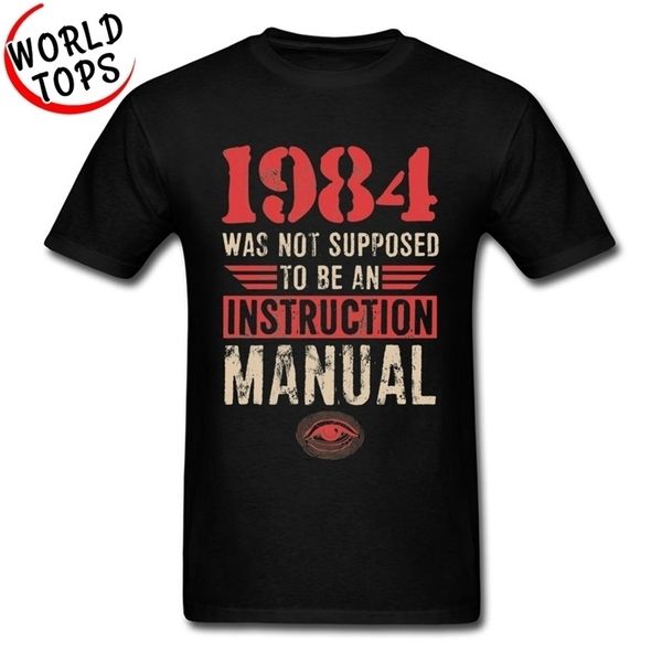 birthday t shirts oversized faddish vintage letter tshirt men 1984 was not supposed to be an instruction manual 210409, White;black
birthday t shirts oversized faddish vintage letter tshirt men 1984 was not supposed to be an instruction manual 210409, White;black