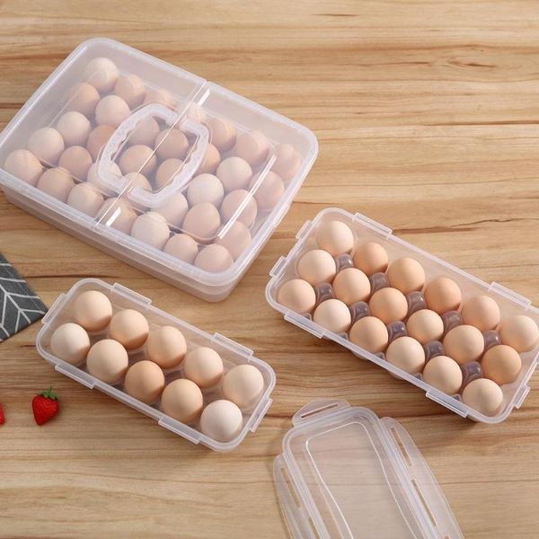 10/18 grids transparent plastic egg box refrigerator fresh-keeping storage rectangular container with lid bottles & jars
10/18 grids transparent plastic egg box refrigerator fresh-keeping storage rectangular container with lid bottles & jars