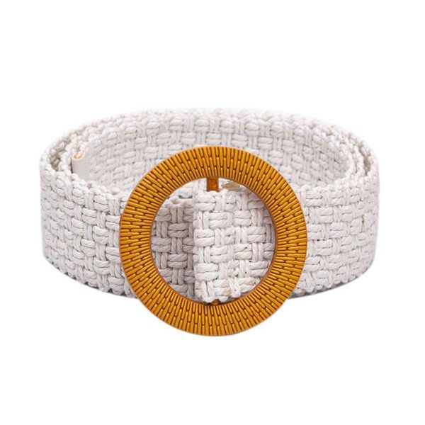 women's skinny dress belt handmade braid straw waist band with round yellow buckle belts, Black;brown
women's skinny dress belt handmade braid straw waist band with round yellow buckle belts, Black;brown