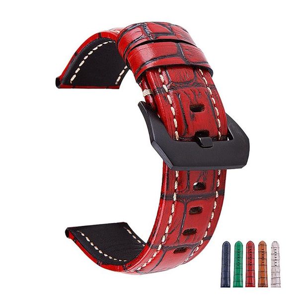 wrist support vintage style watch band strap pin buckled leather wristwatch bands replacement accessories (genuine) 20mm,22mm,24mm,26mm, Black;red
wrist support vintage style watch band strap pin buckled leather wristwatch bands replacement accessories (genuine) 20mm,22mm,24mm,26mm, Black;red