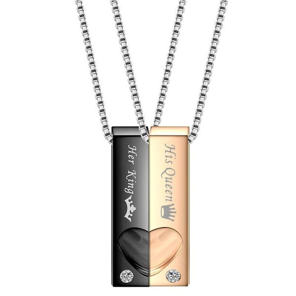 pendant necklaces vintage titanium steel love couple necklace stainless her king his queen pendants, Silver
pendant necklaces vintage titanium steel love couple necklace stainless her king his queen pendants, Silver