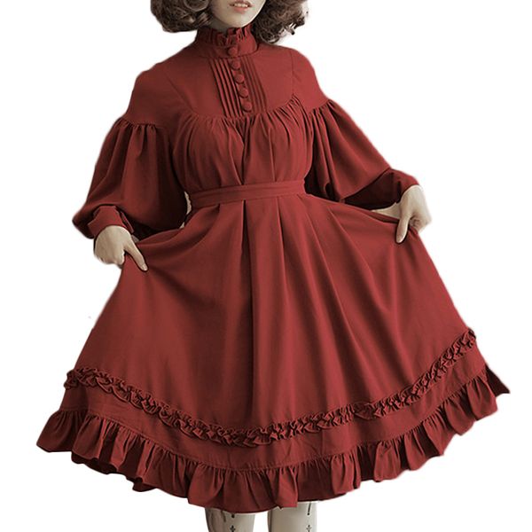 2021new arrival 5 colors gothic lolita dress japanese soft sister black dresses cotton women princess dress girl halloween costume, Black;gray
2021new arrival 5 colors gothic lolita dress japanese soft sister black dresses cotton women princess dress girl halloween costume, Black;gray