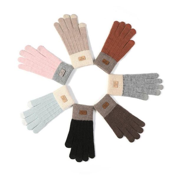 five fingers gloves 2021 winter autumn full finger women warm touch screen xmas gift crochet knitted mittens guantes, Blue;gray
five fingers gloves 2021 winter autumn full finger women warm touch screen xmas gift crochet knitted mittens guantes, Blue;gray