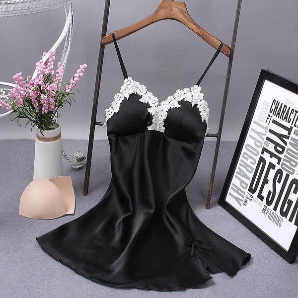 women's sleepwear ladies nightgown lingerie slip dress babydoll nightdress women silk robe straps, Black;red
women's sleepwear ladies nightgown lingerie slip dress babydoll nightdress women silk robe straps, Black;red