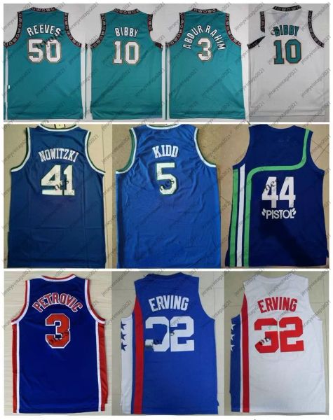 44 pistol pete maravich 3 abdur rahim 10 mike bibby 50 reeves julius erving 3 drazen petrovic jason kidd basketball jersey size s-2xl, Black
44 pistol pete maravich 3 abdur rahim 10 mike bibby 50 reeves julius erving 3 drazen petrovic jason kidd basketball jersey size s-2xl, Black