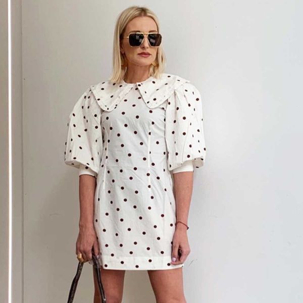 casual dresses dot white vintage mini women three quarter sleeve turn down collar short es cozy femme vestidos fpjz, Black;gray
casual dresses dot white vintage mini women three quarter sleeve turn down collar short es cozy femme vestidos fpjz, Black;gray