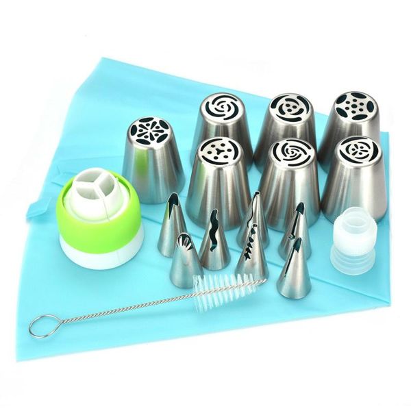 cake tools russian piping tips 18 pcs/set dongzhi stainless steel 14 nozzles 2 couplers 1 pastry brush cupcake diy decorating
cake tools russian piping tips 18 pcs/set dongzhi stainless steel 14 nozzles 2 couplers 1 pastry brush cupcake diy decorating