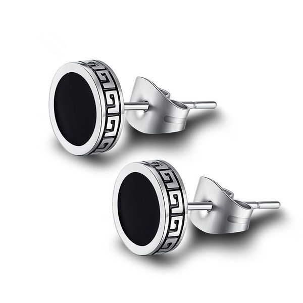 round shape black enamel great wall ear cuffs earrings for teens cool men stainless steel temperament stud earring, Golden;silver
round shape black enamel great wall ear cuffs earrings for teens cool men stainless steel temperament stud earring, Golden;silver