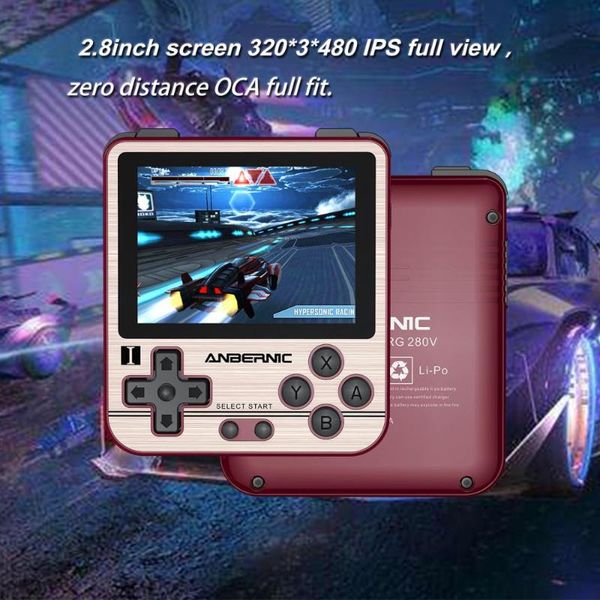 portable retro handheld game player rg280v 2.8" ips opendingux 64g 5000 games video console for ps1/child gift players
portable retro handheld game player rg280v 2.8" ips opendingux 64g 5000 games video console for ps1/child gift players