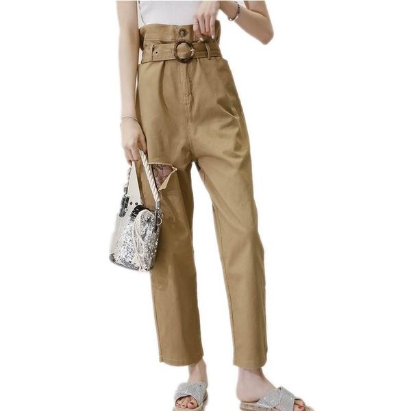 women's pants & capris 2021 summer loose high waist hole retro nine fashion wild solid color tooling casual, Black;white
women's pants & capris 2021 summer loose high waist hole retro nine fashion wild solid color tooling casual, Black;white