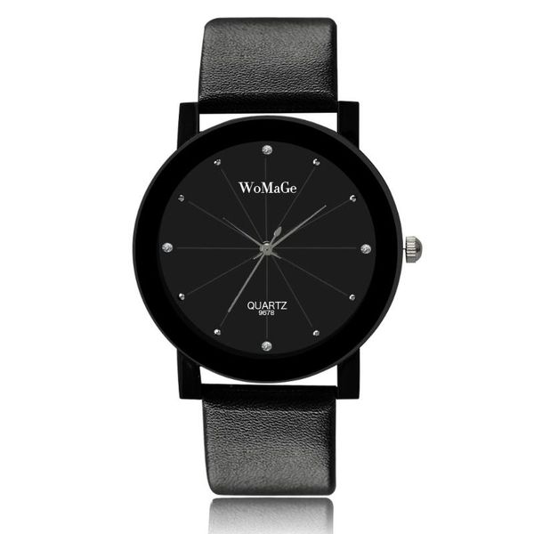 Fashionable Simple Circular Quartz Pointer Hand Lovers Female Watch With Diamond Surface Womage 100pcs/lot Wristwatches, Slivery;brown
Fashionable Simple Circular Quartz Pointer Hand Lovers Female Watch With Diamond Surface Womage 100pcs/lot Wristwatches, Slivery;brown