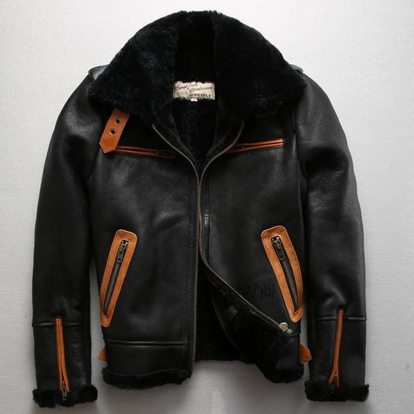 men's leather & faux flight axirex- b3 jacket real fur coat men sheepskin winter genuine black bomber
men's leather & faux flight axirex- b3 jacket real fur coat men sheepskin winter genuine black bomber