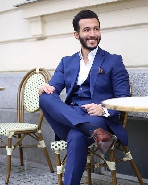 men's suits & blazers (jacket+pants+vest) 2021 royal blue workwear male suit for wedding 3 piece prom blazer party evening custom made, White;black
men's suits & blazers (jacket+pants+vest) 2021 royal blue workwear male suit for wedding 3 piece prom blazer party evening custom made, White;black