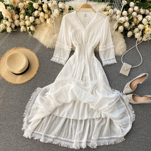 dresses spring summer vintage white hollow out tassel party dress women elegant v-neck vacation beach vestidos fashion new female 1gru, Black;gray
dresses spring summer vintage white hollow out tassel party dress women elegant v-neck vacation beach vestidos fashion new female 1gru, Black;gray
