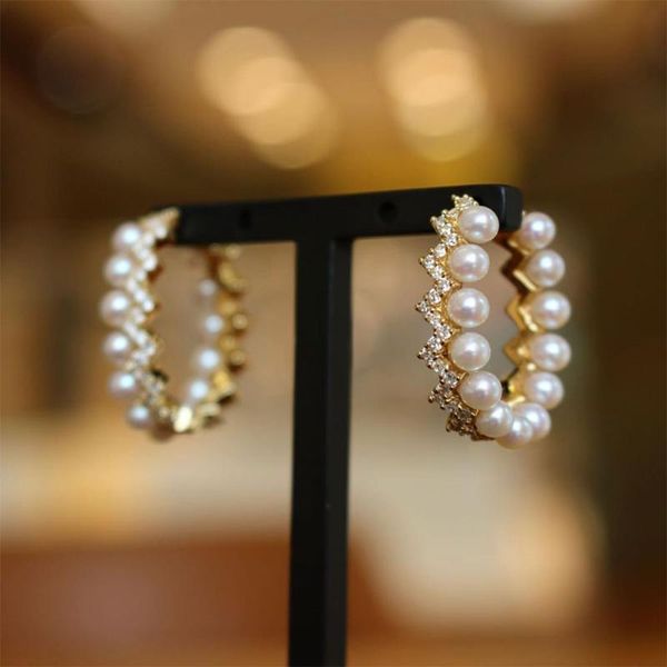 hoop & huggie blachette shiny delicate cute pearls earrings for women bridal wedding party daily super girls gift jewelry, Golden;silver
hoop & huggie blachette shiny delicate cute pearls earrings for women bridal wedding party daily super girls gift jewelry, Golden;silver