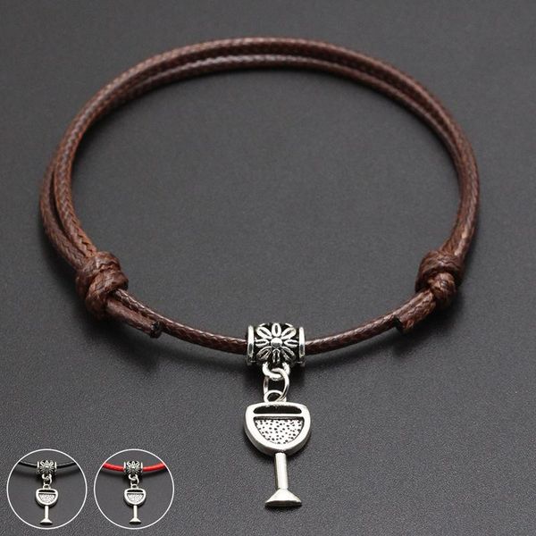 charm bracelets 2021 red wine glass pendant thread string bracelet lucky black coffee handmade rope for women men jewelry, Golden;silver
charm bracelets 2021 red wine glass pendant thread string bracelet lucky black coffee handmade rope for women men jewelry, Golden;silver