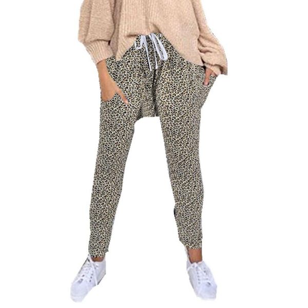 women's pants & capris fashion women high waist drawstring elastic long 3 types leopard print trousers, Black;white
women's pants & capris fashion women high waist drawstring elastic long 3 types leopard print trousers, Black;white