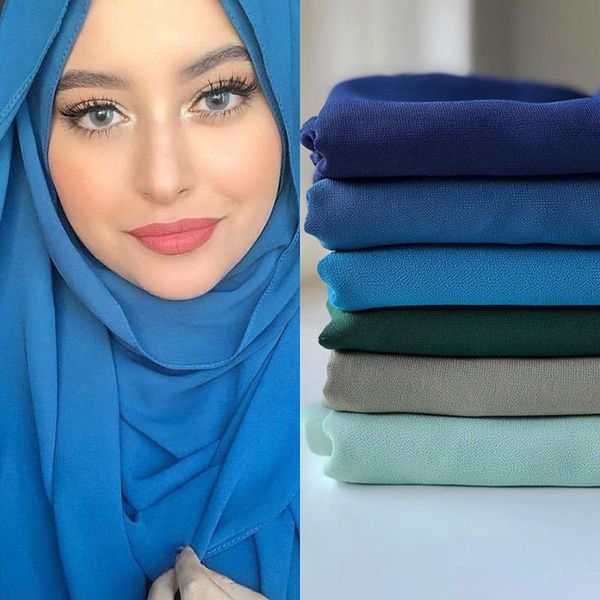 premium heavy chiffon hijab scarf solid color shawls malaysian women plain wrap female foulard turban echarpe 10 pcs/lot scarves, Blue;gray
premium heavy chiffon hijab scarf solid color shawls malaysian women plain wrap female foulard turban echarpe 10 pcs/lot scarves, Blue;gray
