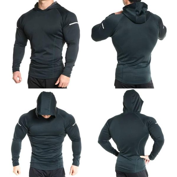 men's hoodies & sweatshirts motion man long sleeve tights hooded sweater autumn quick drying sweat training men slim fit for sports sol, Black
men's hoodies & sweatshirts motion man long sleeve tights hooded sweater autumn quick drying sweat training men slim fit for sports sol, Black