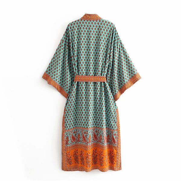 boho queens vintage peacock print sashes kimono women bohemian v neck batwing sleeves maxi robe, White
boho queens vintage peacock print sashes kimono women bohemian v neck batwing sleeves maxi robe, White