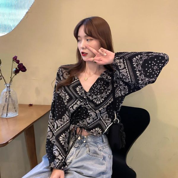 women's blouses & shirts 2021 fashion v-neck work women fit vintage floral print drawstring chiffon puff, White
women's blouses & shirts 2021 fashion v-neck work women fit vintage floral print drawstring chiffon puff, White