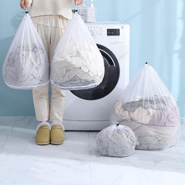 laundry bag mesh large capacity washing machine special underwear clothes protection dirty drawstring storage bags
laundry bag mesh large capacity washing machine special underwear clothes protection dirty drawstring storage bags