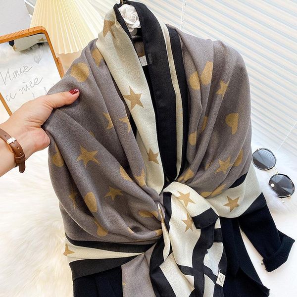 silk scarf autumn and winter beach print women dual-use european beautiful spring long bib shawl retro accessories scarves, Blue;gray
silk scarf autumn and winter beach print women dual-use european beautiful spring long bib shawl retro accessories scarves, Blue;gray