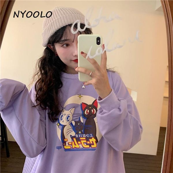 harajuku cartoon sailor moon cat letters print hoodies autumn streetwear long sleeve pullovers thin sweatshirt women women's & sweatshi, Black
harajuku cartoon sailor moon cat letters print hoodies autumn streetwear long sleeve pullovers thin sweatshirt women women's & sweatshi, Black
