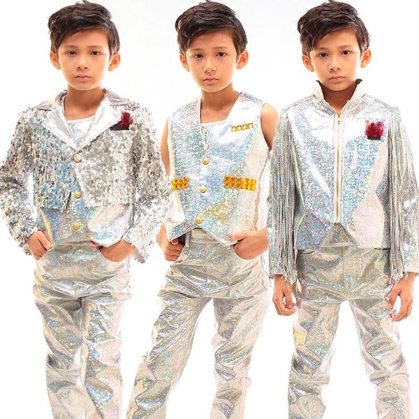 jazz costumes hip hop boys drums children street dance model singer performance silver tassel laser leather pants suit dnv10053 stage wear, Black;red
jazz costumes hip hop boys drums children street dance model singer performance silver tassel laser leather pants suit dnv10053 stage wear, Black;red