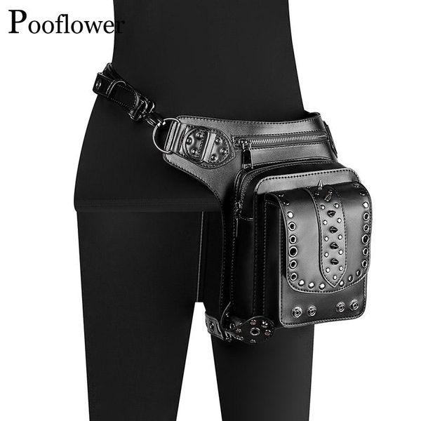 pooflower men waist bag punk bum for women gothic rivet pu leather leg bags 2021 crossbody backpack heuptasje zh091
pooflower men waist bag punk bum for women gothic rivet pu leather leg bags 2021 crossbody backpack heuptasje zh091