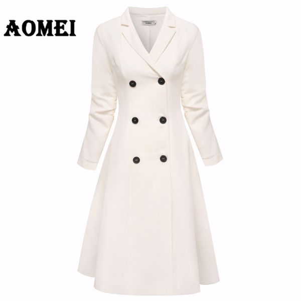 office lady white blazer dresses suits jackets workwear v neck with double button midi suit dress clothing winter a line tunics 210416, Black;gray
office lady white blazer dresses suits jackets workwear v neck with double button midi suit dress clothing winter a line tunics 210416, Black;gray