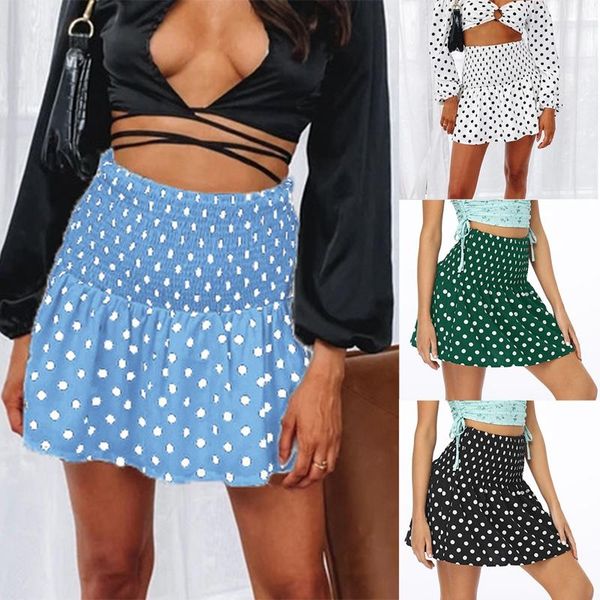 skirts women's basic elastic flared casual mini skirt high waist polka dot printed, Black
skirts women's basic elastic flared casual mini skirt high waist polka dot printed, Black