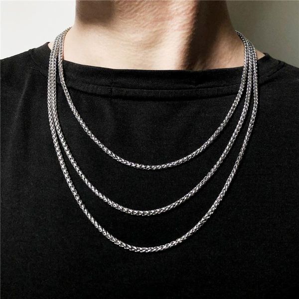chains all-match titanium steel necklace for women and men, necklace, flower basket, chain, Silver
chains all-match titanium steel necklace for women and men, necklace, flower basket, chain, Silver