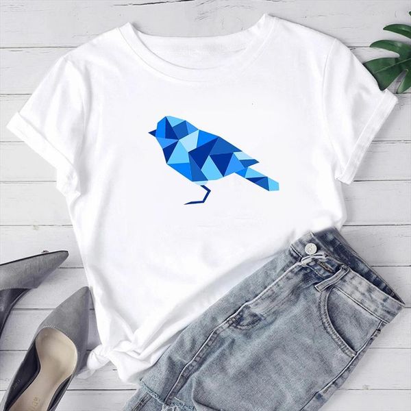 summer kawaii fashion polygonal and men t shirts womens animals blue bird graphic print woman simplicity style edgy, White;black
summer kawaii fashion polygonal and men t shirts womens animals blue bird graphic print woman simplicity style edgy, White;black