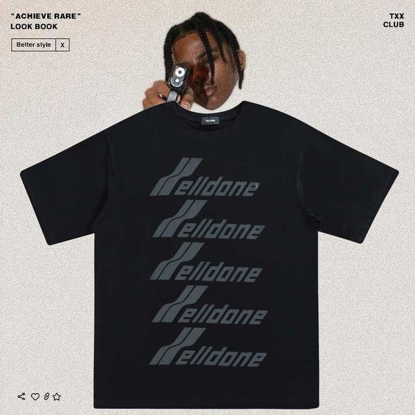 welldone bullet screen letter short sleeve ins net red same we11done men's and women's casual loose t-shirt fashion, White;black
welldone bullet screen letter short sleeve ins net red same we11done men's and women's casual loose t-shirt fashion, White;black