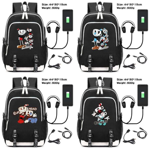 backpack game cuphead mugman canvas usb charging headphone travel lapbag teenager student zipper cartoon schoolbag rucksack
backpack game cuphead mugman canvas usb charging headphone travel lapbag teenager student zipper cartoon schoolbag rucksack