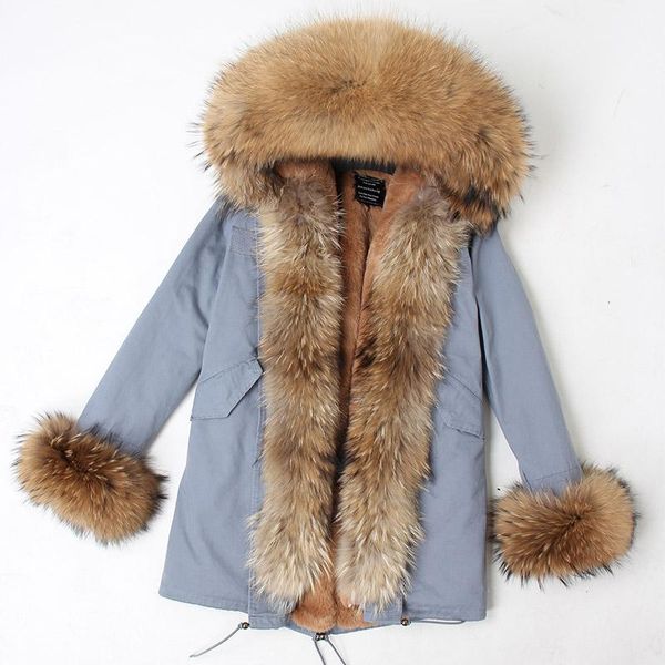women's fur & faux 2021 furtjy women real parka winter hooded jacket raccoon collar parkas coat lining long, Black
women's fur & faux 2021 furtjy women real parka winter hooded jacket raccoon collar parkas coat lining long, Black