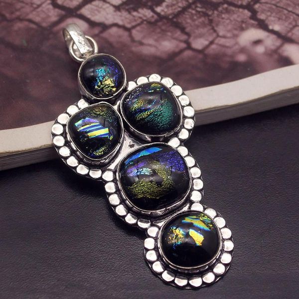charms hermosa jewelry fashion vintage gentle dichroic glass silver color pendant necklace charm women men gifts 76cm dh11, Bronze;silver
charms hermosa jewelry fashion vintage gentle dichroic glass silver color pendant necklace charm women men gifts 76cm dh11, Bronze;silver